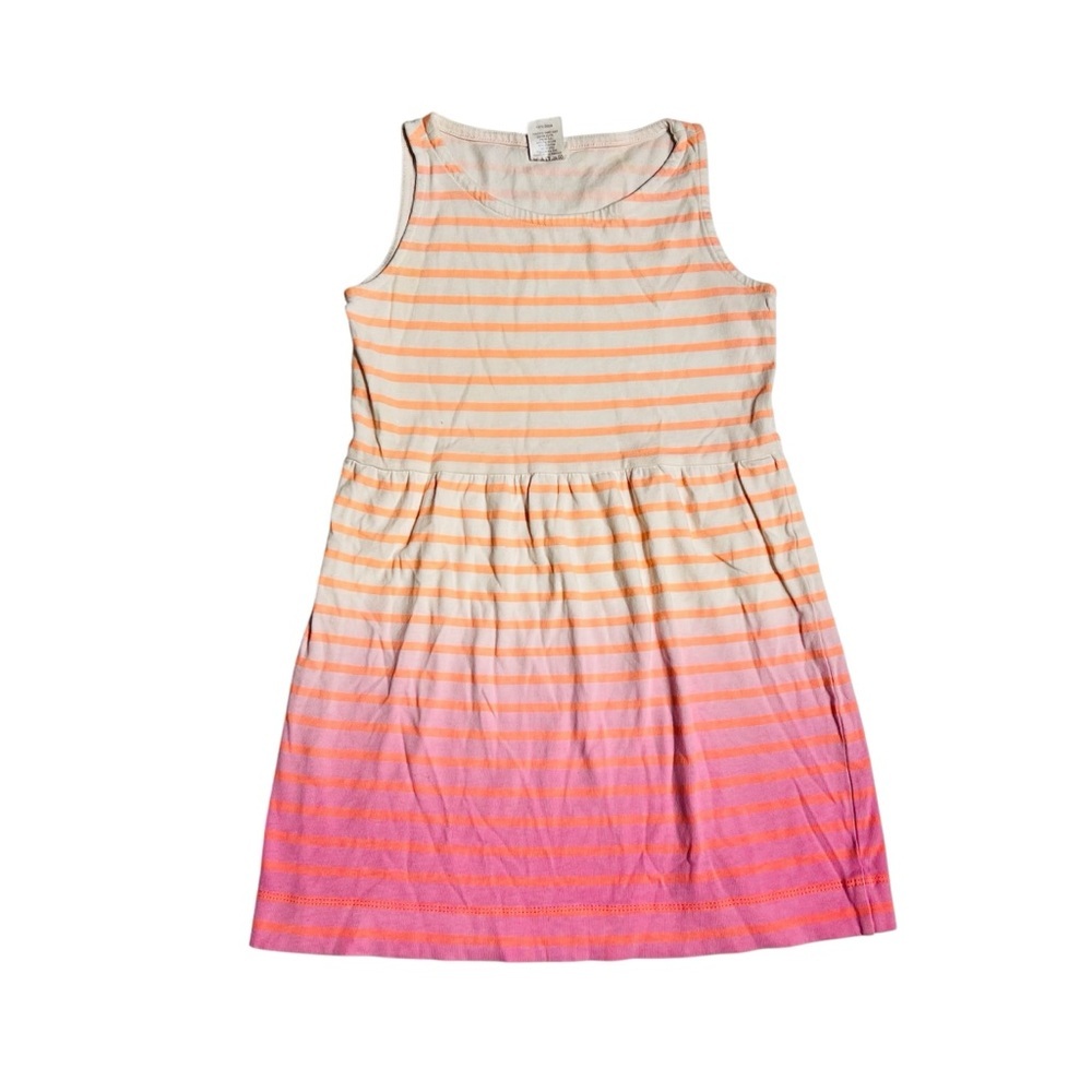Crewcuts‎ Pink and Orange Striped Kids Dress